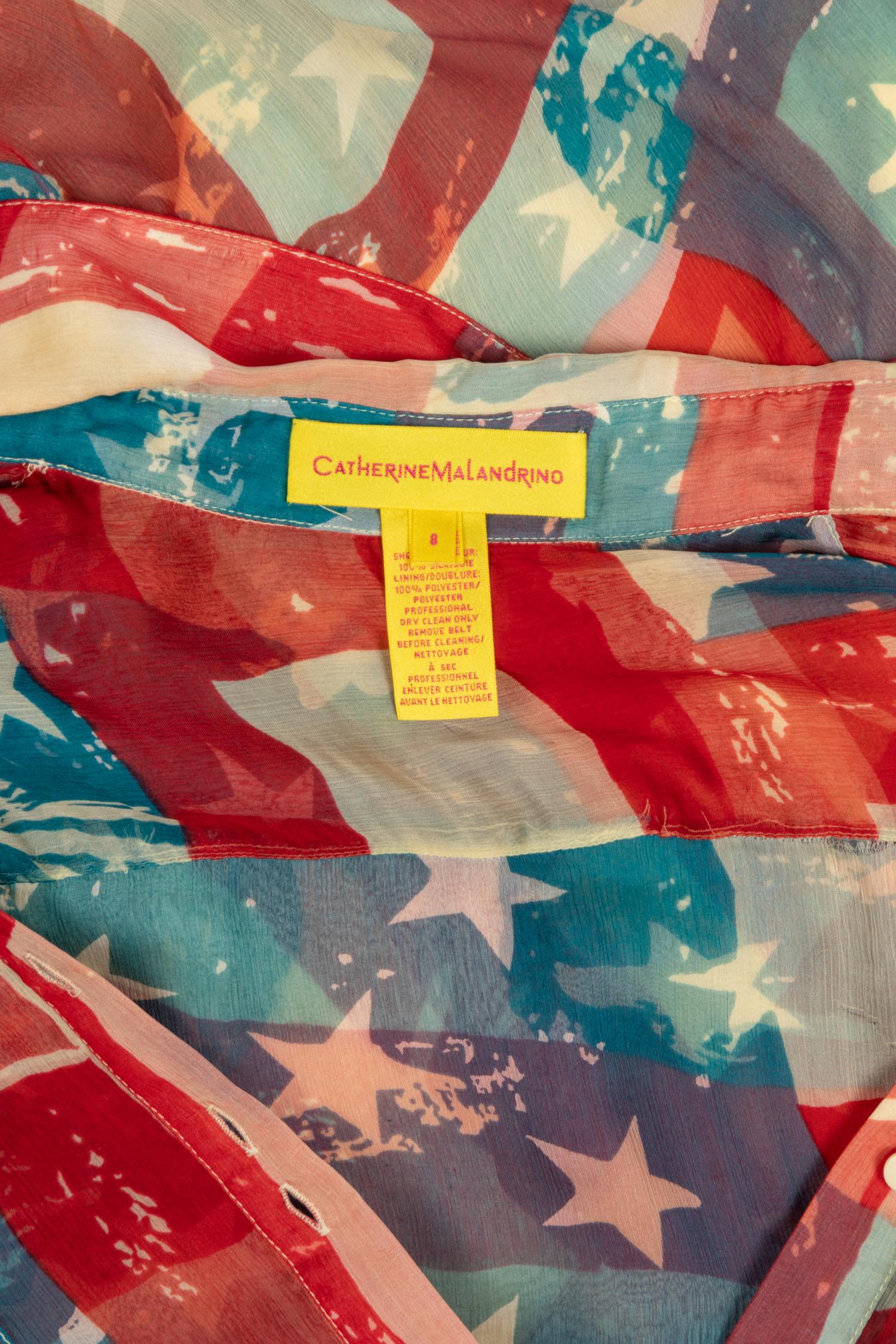 Catherine Malandrino Flag Dress, Fall 2001