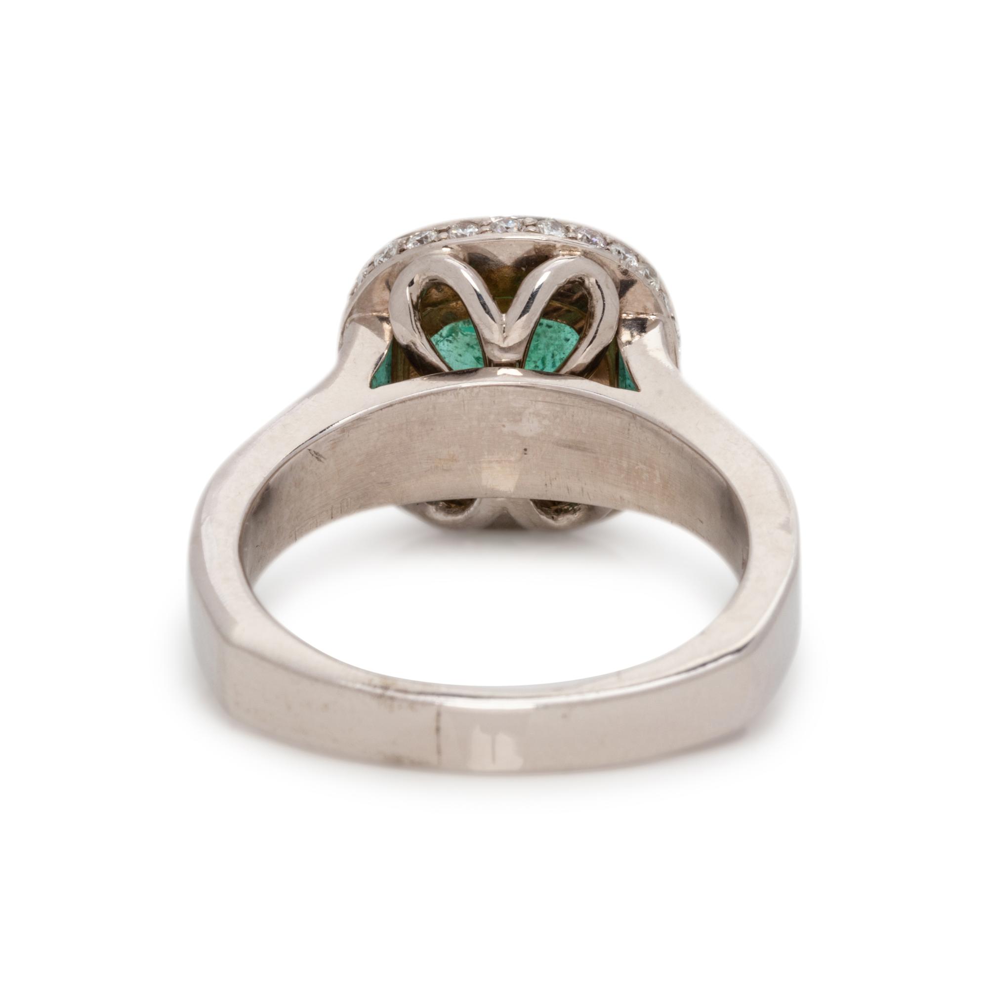 EMERALD AND DIAMOND RING