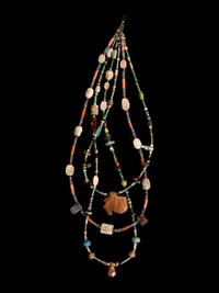 An Egyptian Stone and Faience Necklace