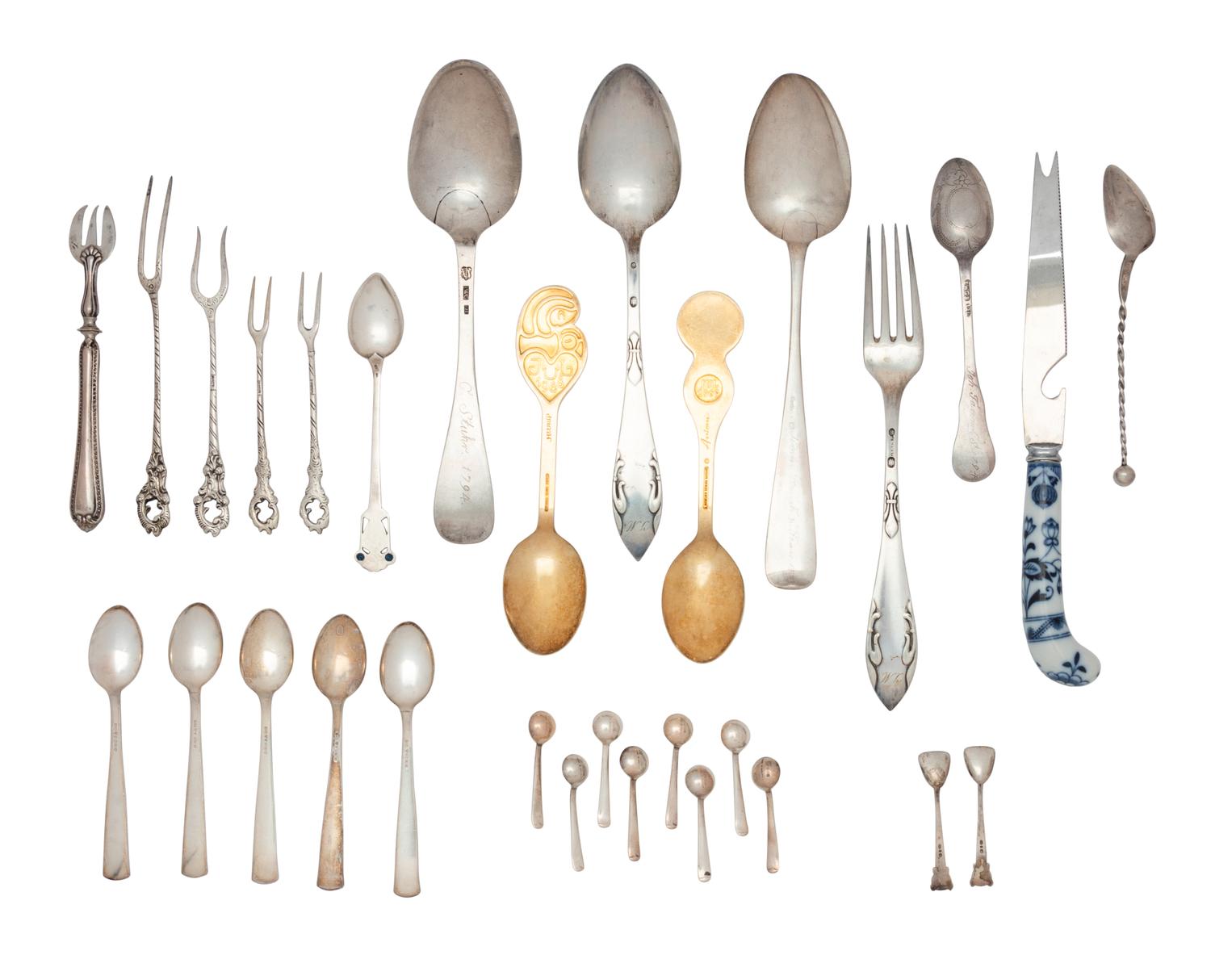 A Collection of Assorted Continental and Other Silver Articles