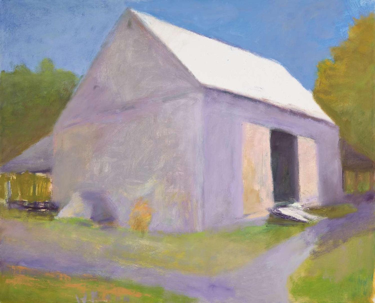 Wolf Kahn (American/German, 1927-2020), Barn Color of its Road II