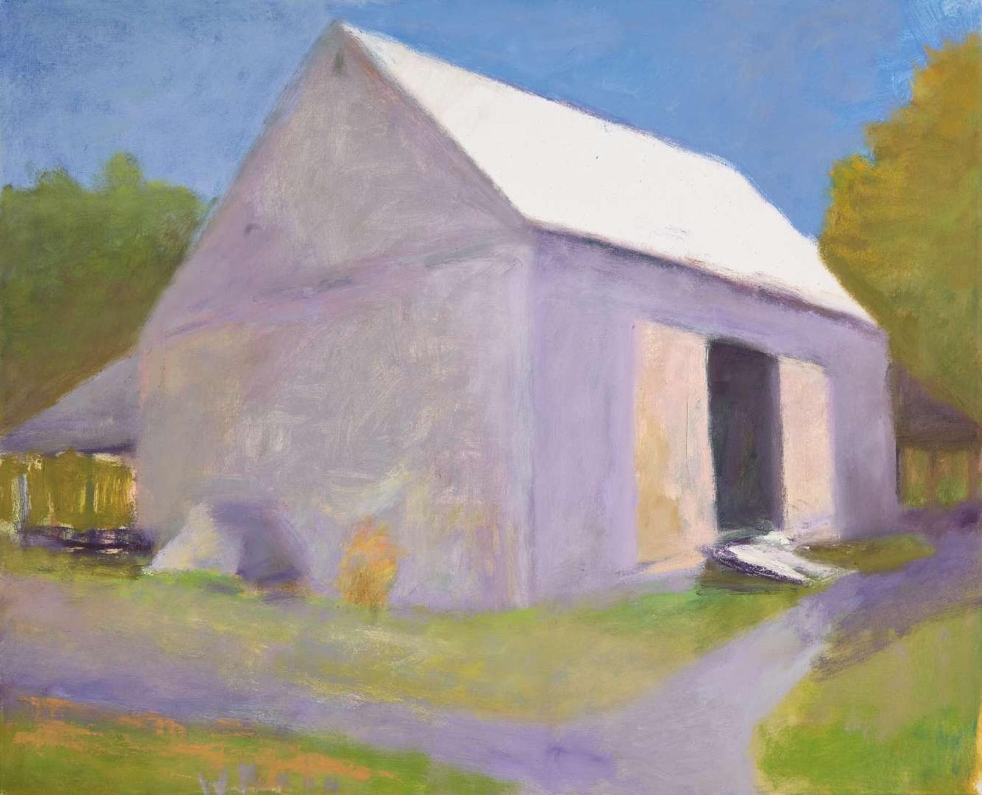 Wolf Kahn (American/German, 1927-2020), Barn Color of its Road II