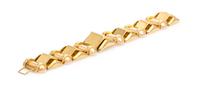 A Retro 18 Karat Two Tone Gold Surprise Wristwatch, Gübelin, 103.60 dwts.
