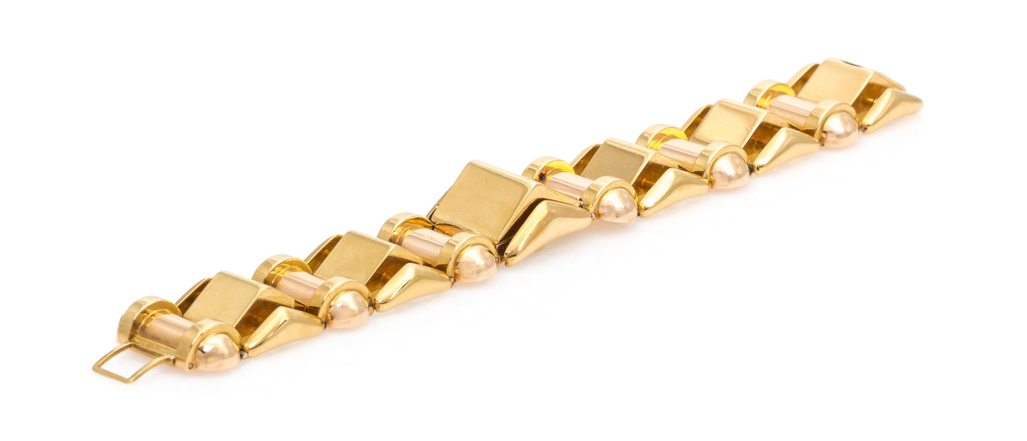 A Retro 18 Karat Two Tone Gold Surprise Wristwatch, Gübelin, 103.60 dwts.