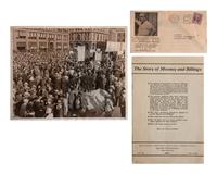 [LABOR]. A group of ephemera and pamphlets related to the labor movements of the late 19th and early 20th centuries, including an autograph letter signed by Annie LePorte DIGGS.