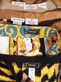 Four Designer Items: One Valentino Ensemble and Two Versace Bottom Separates, 1990-2000s