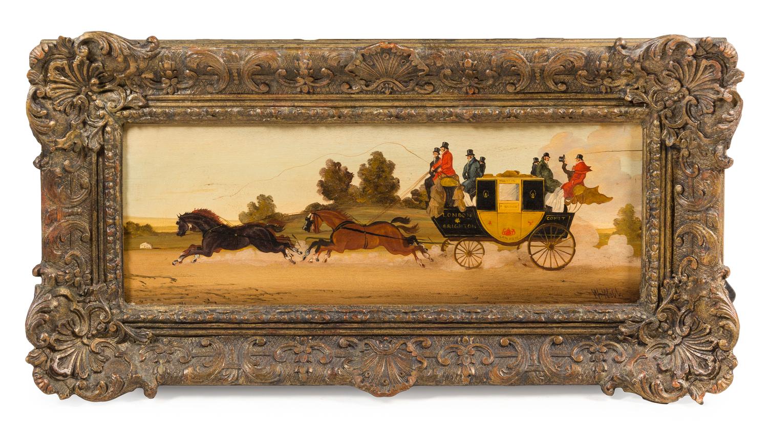 W. Webb, (19th/20th Century), Coaches (a pair of works)