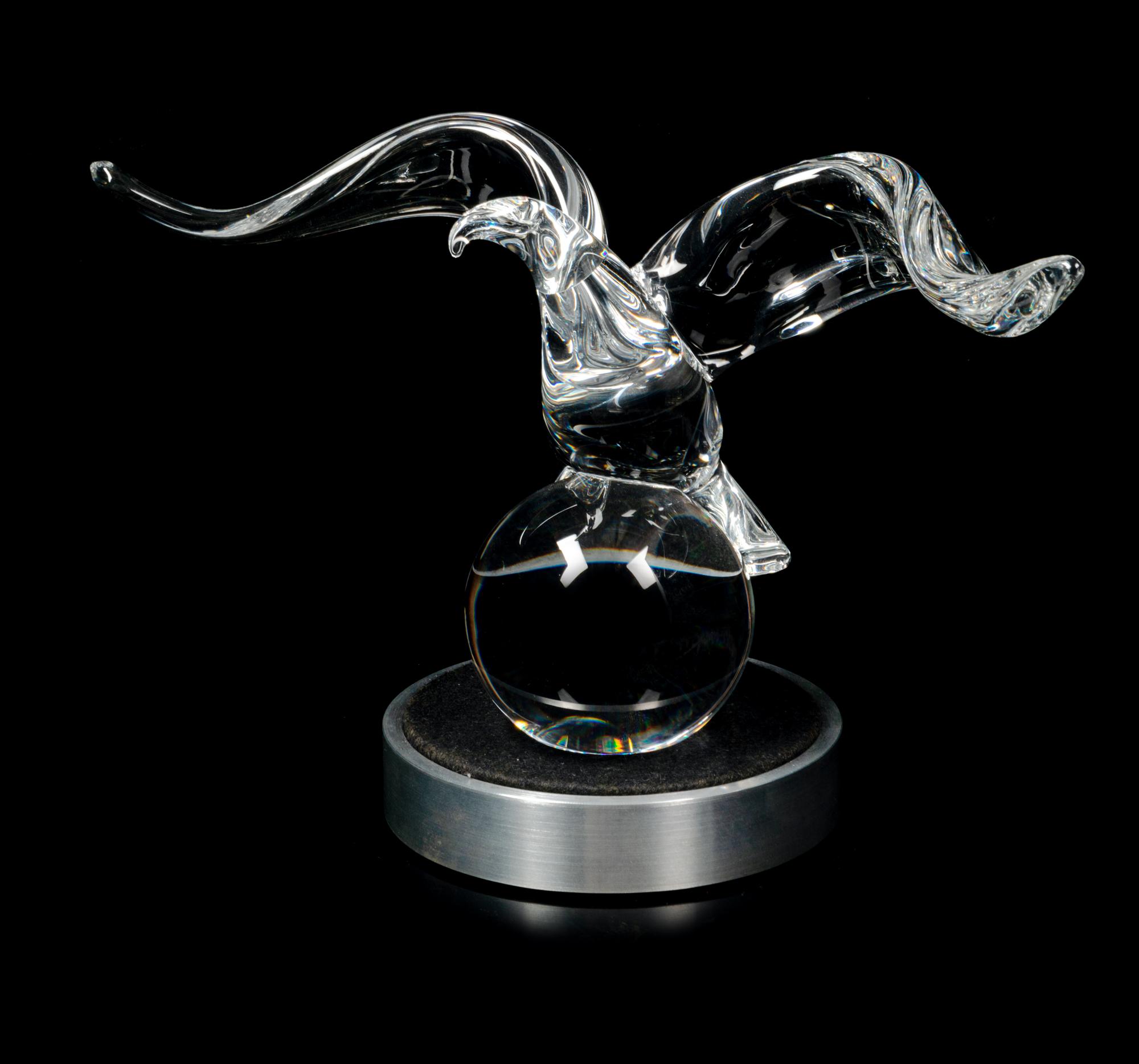 A Steuben Figure Width 11 inches.