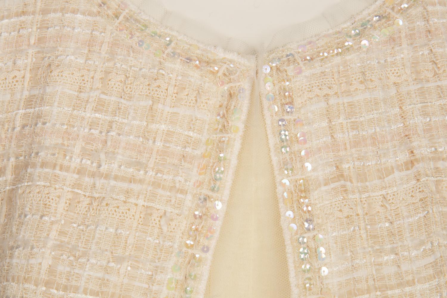 Chanel White Jacket and Dress Ensemble, Cruise 2006