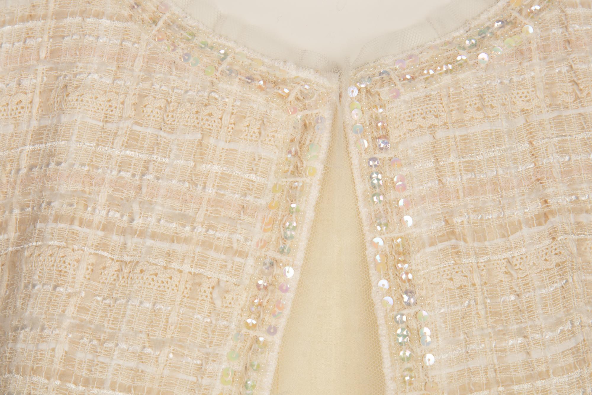 Chanel White Jacket and Dress Ensemble, Cruise 2006