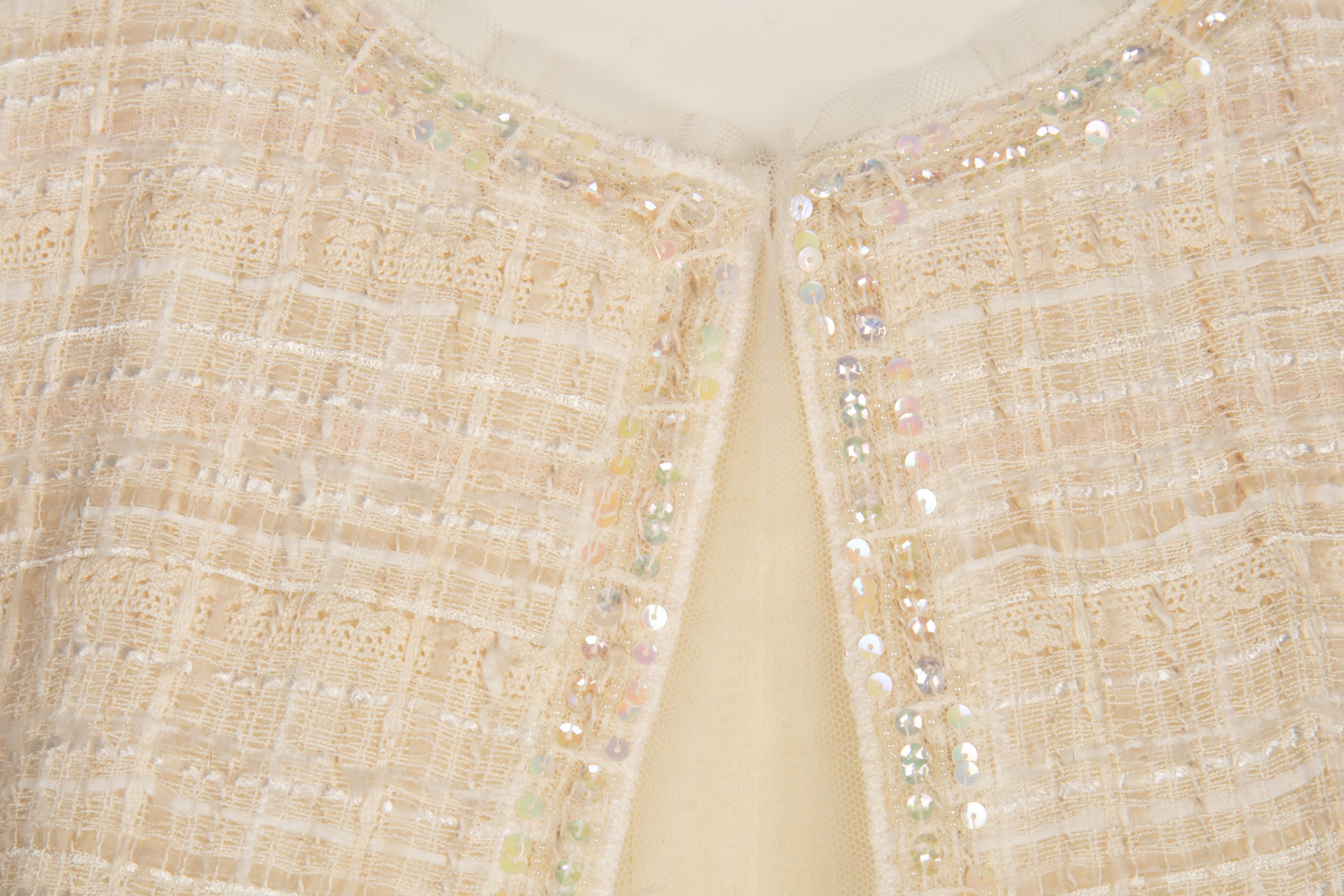 Chanel White Jacket and Dress Ensemble, Cruise 2006