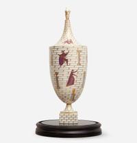 Gio Ponti "La Passeggiata Archeologica" Urn, Richard-Ginori, Italy, circa 1927