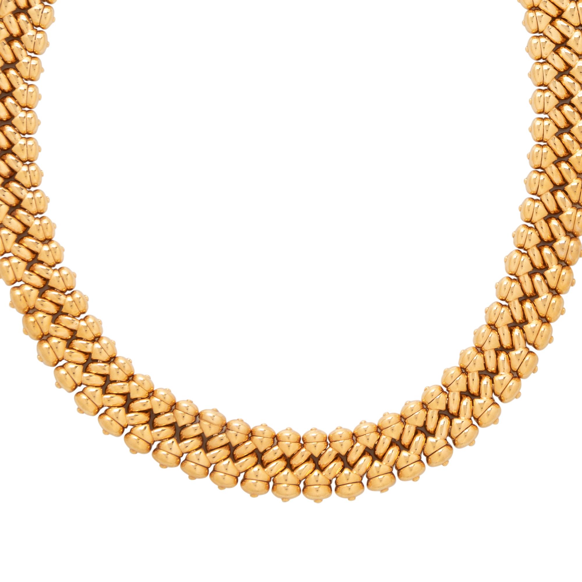 BULGARI, YELLOW GOLD NECKLACE