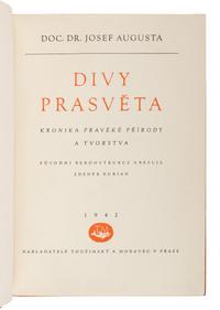 [SOBOTA, Jan (1939-2012), binder, his copy]. AUGUSTA, Josef (1903-1968). Divy Prasveta . Prague: Touzimsky & Moravec, 1942.
