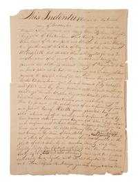 [WASHINGTON, DC]. Indenture of Lands Pertaining to the Formation of the City of Washington, DC. 1791-1804.