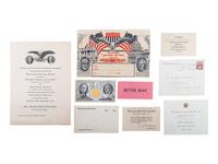 [ROOSEVELT, Franklin Delano (1882-1945)]. Pennant and ephemera from the 1937 and 1941 presidential inaugurations, comprising: