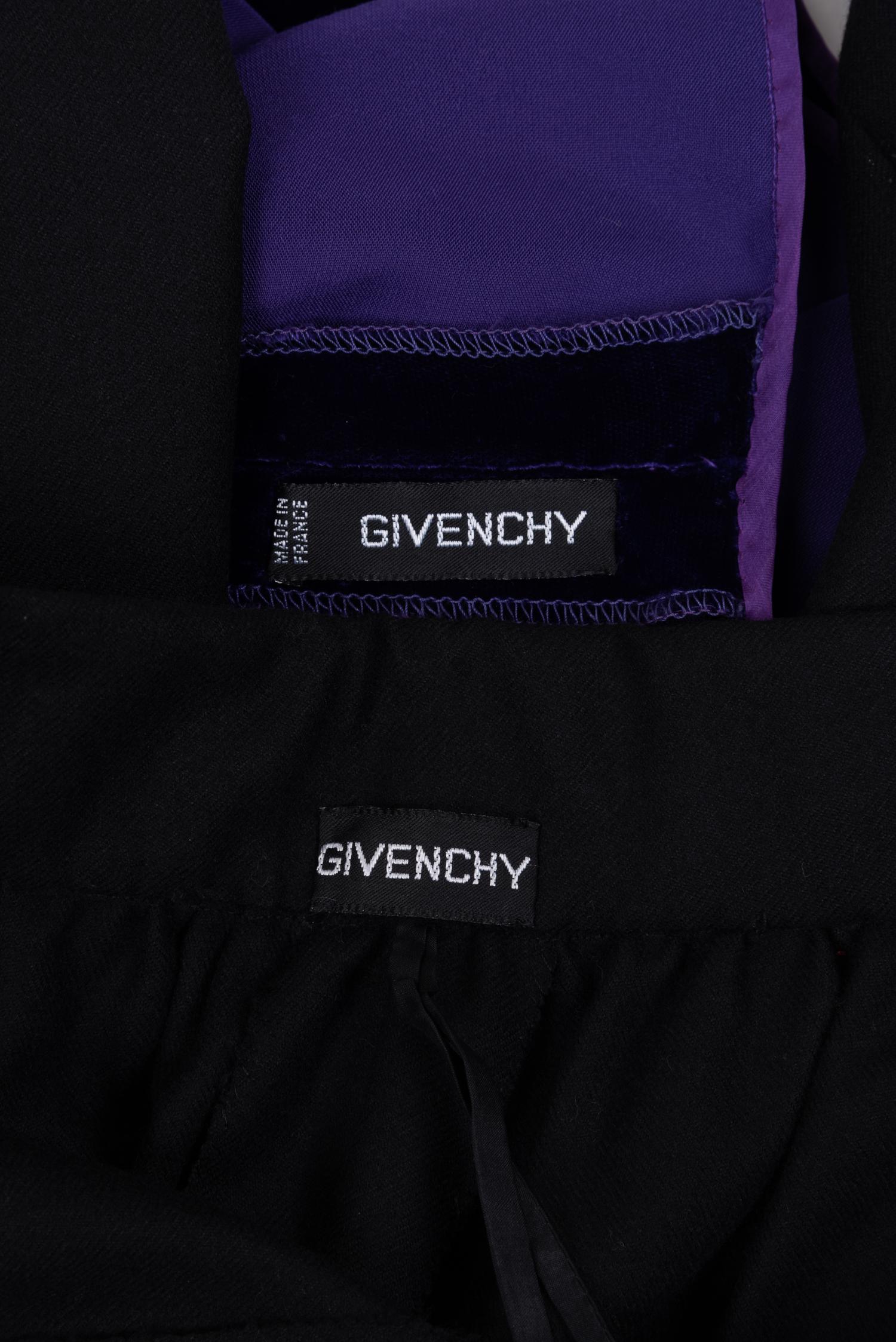 Two Givenchy Haute Couture Items: One Top and One Pair of Pants, 1980-90s