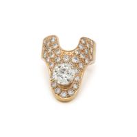 YELLOW GOLD AND DIAMOND RING