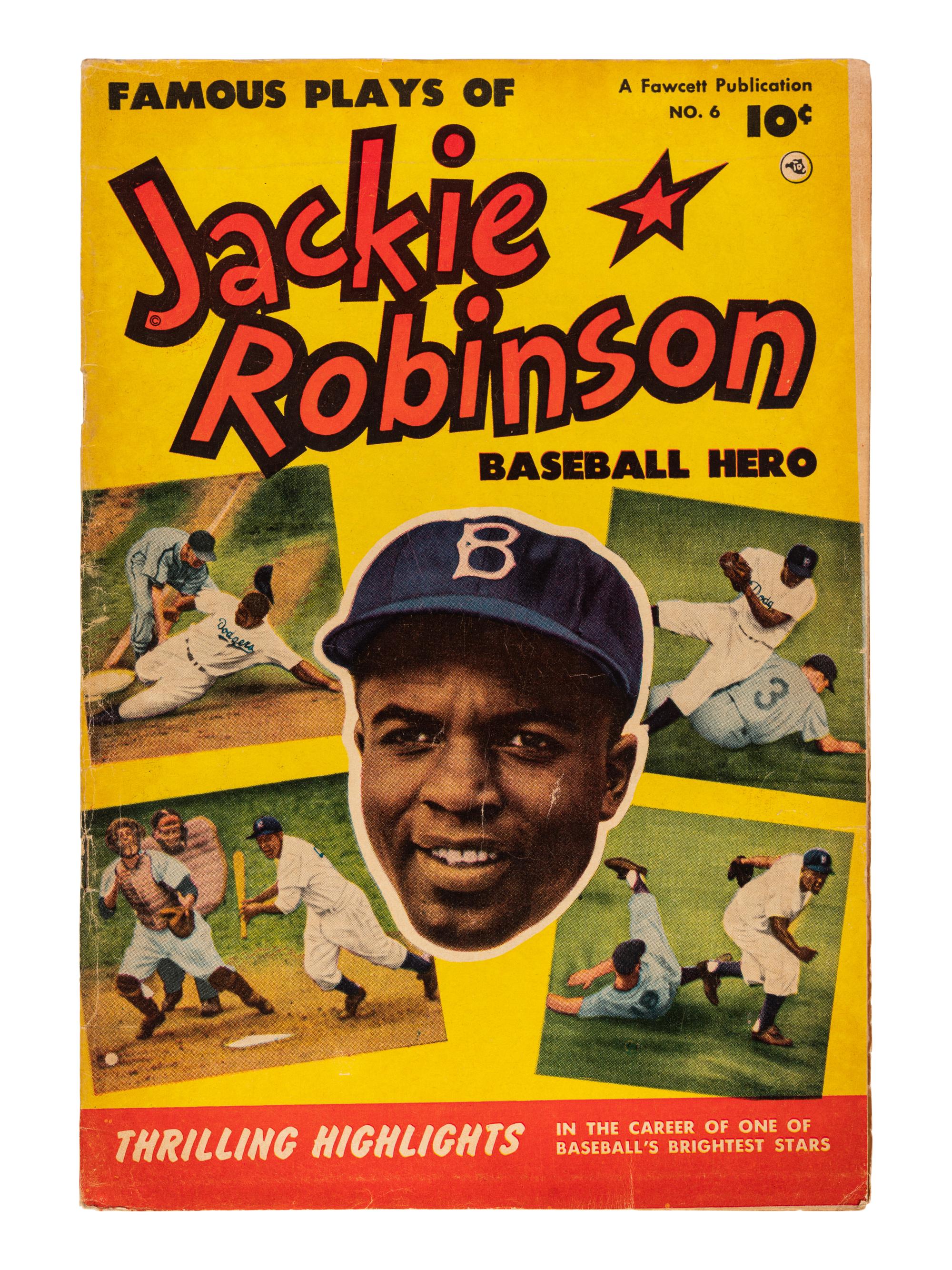 A 1952 Famous Plays of Jackie Robinson Comic Book (Fawcett)