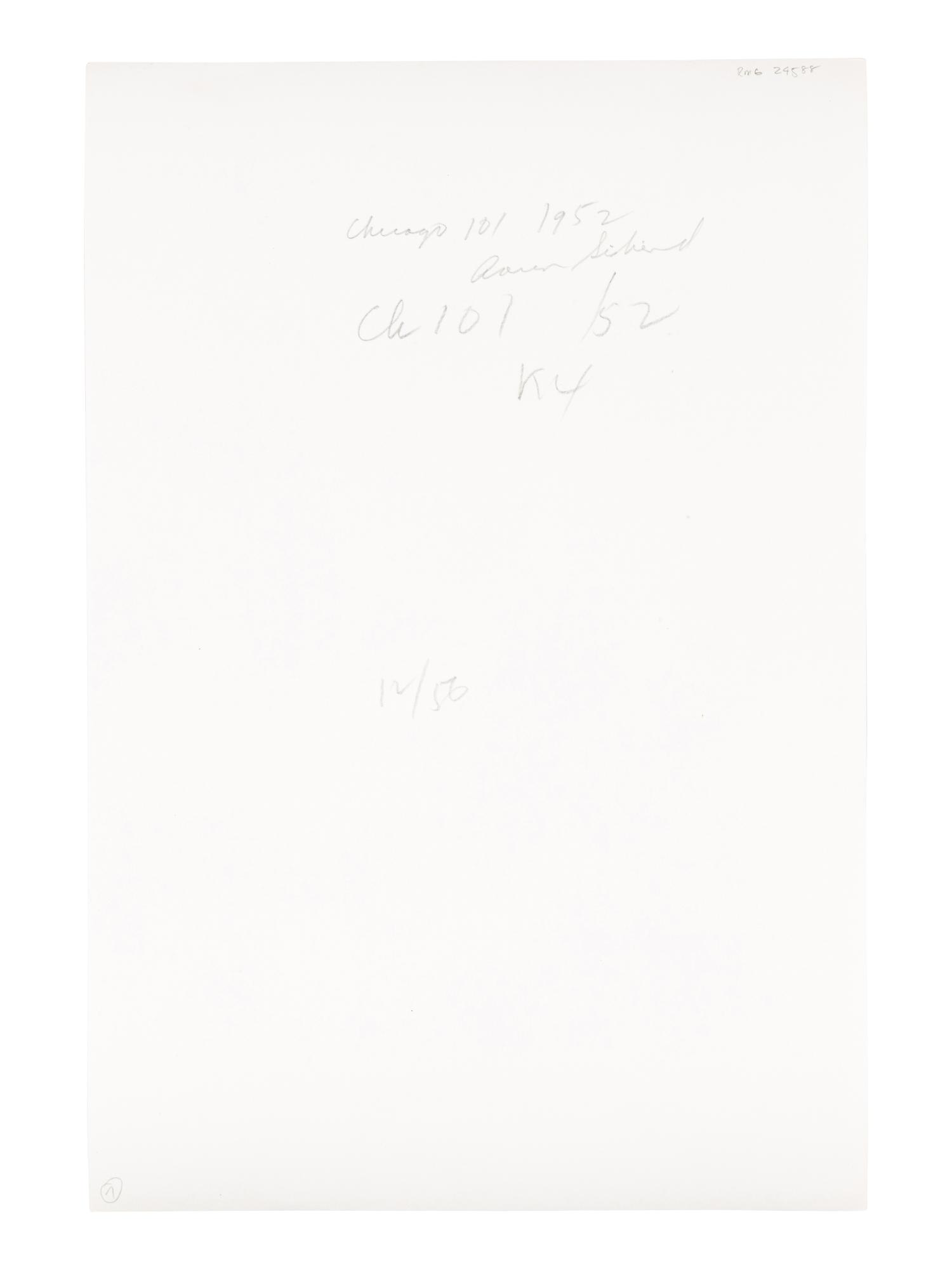 Aaron Siskind (1903-1991) Chicago 101, 1952