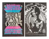 [MUSIC] -- [POSTERS]. LUNDGREN, Carl, SCHNEPF, Bob, HENRY, William S., THOMPSON, John, artists. A group of 8 Family Dog posters from 1968, comprising:
