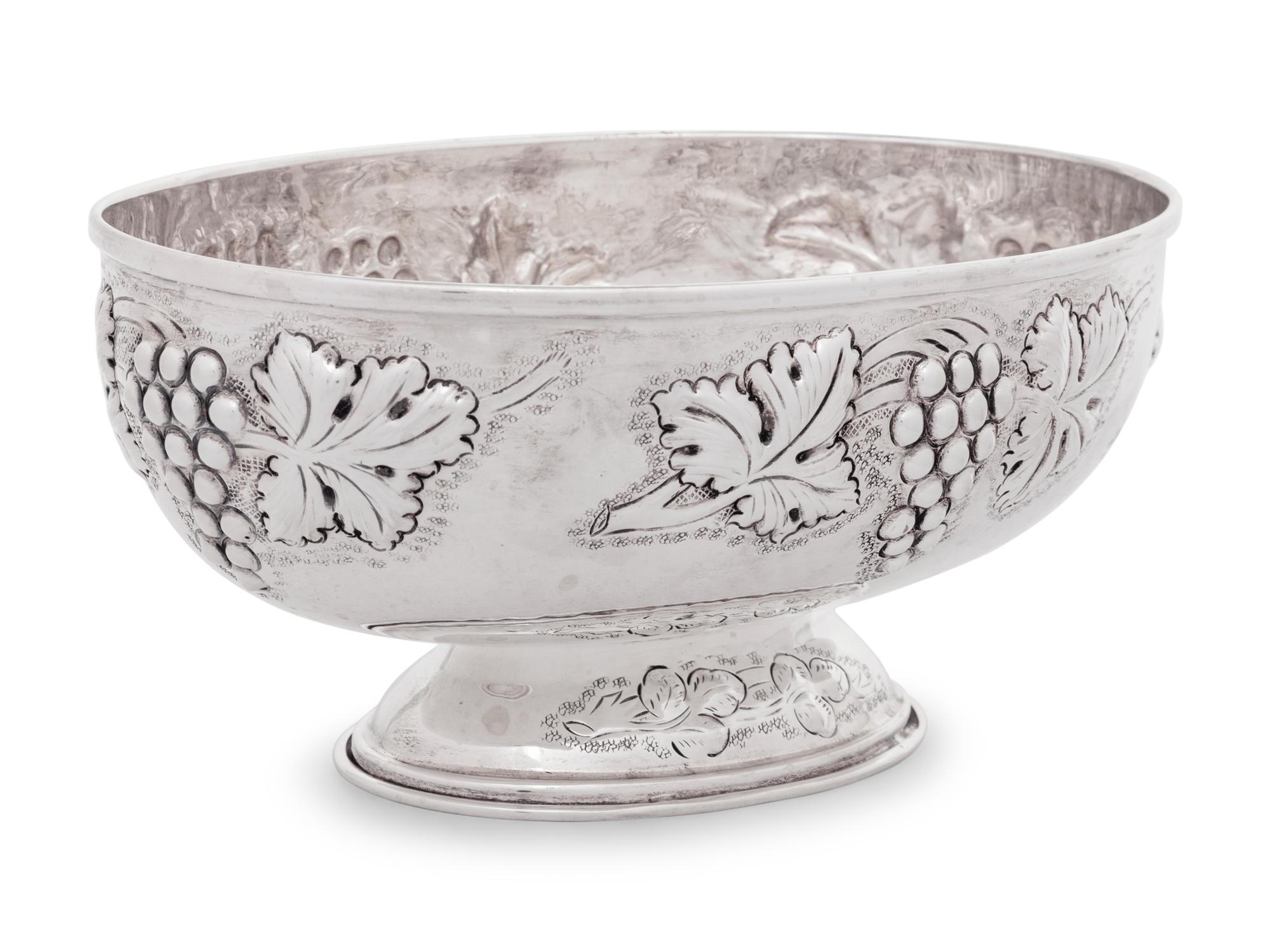 An Italian Silver Centerpiece Bowl