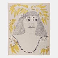 Untitled (Woman with Yellow Leaves)