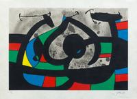 Joan Miro , (Spanish, 1893-1983), Untitled (pl. 11 from Le Lezard Aux Plumes d'Or), 1971