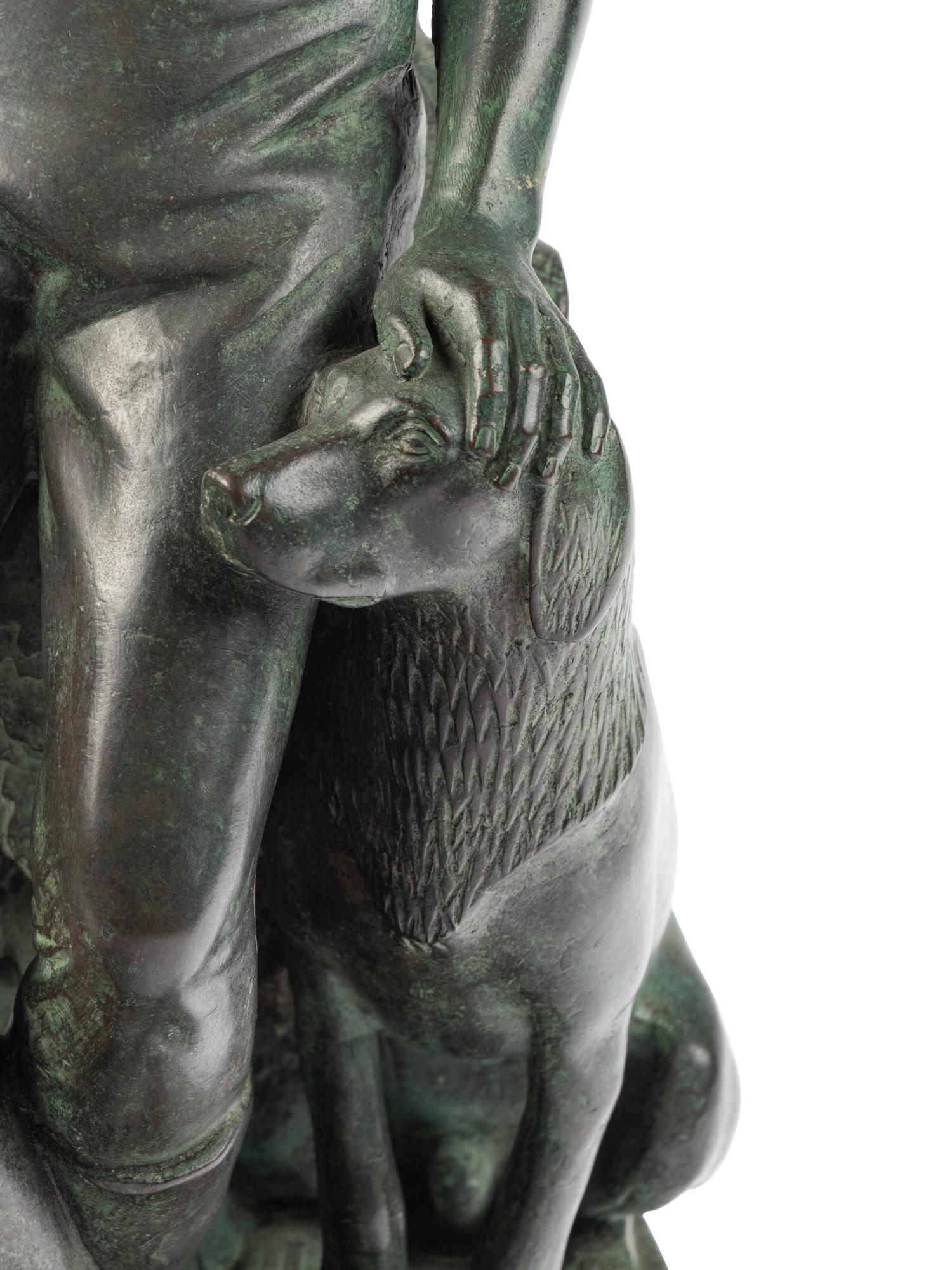 MANSHIP, Paul (1885-1966). Abraham Lincoln, The Hoosier Youth. Florence: The Bruno Bearzi Foundry, ca. 1930s.
