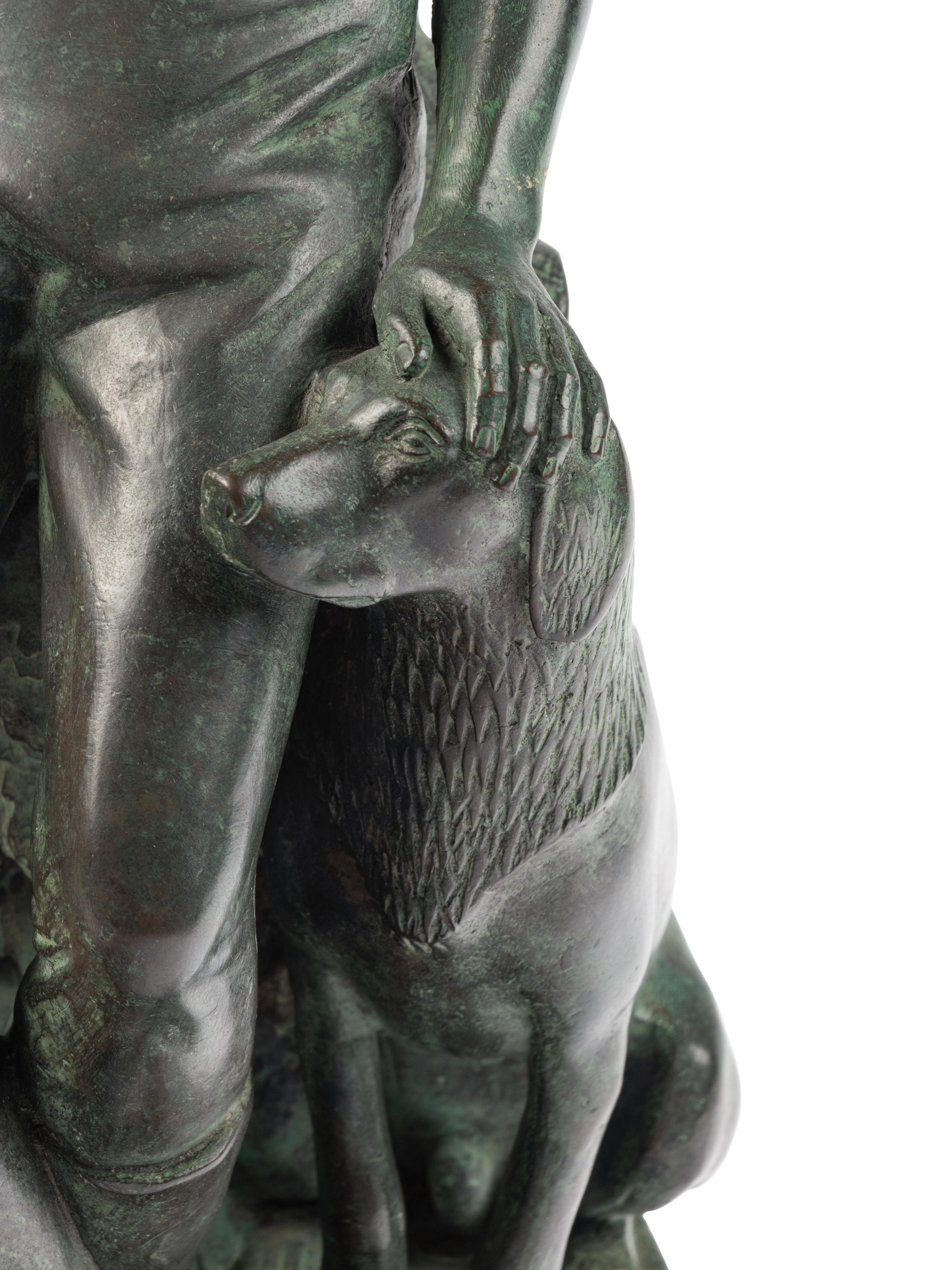 MANSHIP, Paul (1885-1966). Abraham Lincoln, The Hoosier Youth. Florence: The Bruno Bearzi Foundry, ca. 1930s.