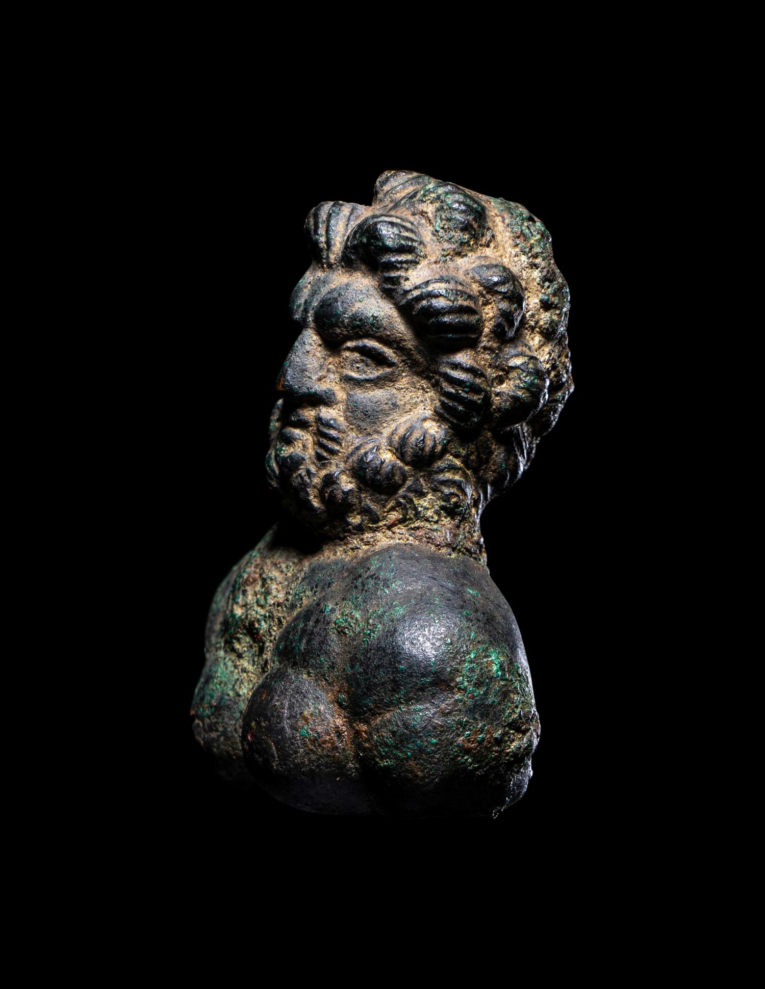 A Romano-Celtic Bronze Bust of Jupiter