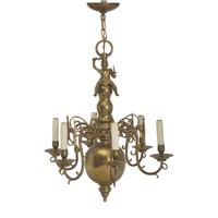 A Dutch Brass Chandelier