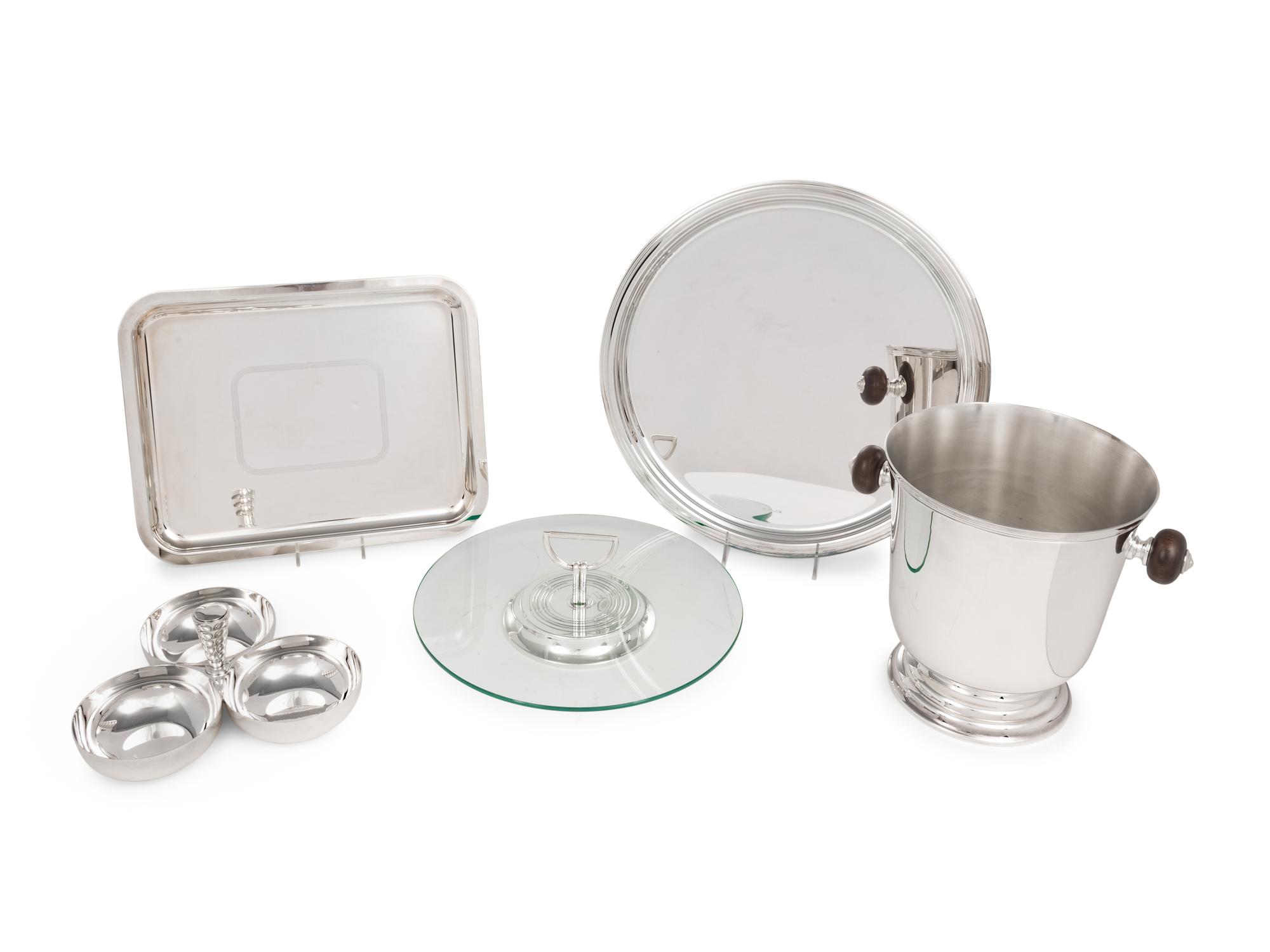 Five Christofle Silver-Plate Table Articles