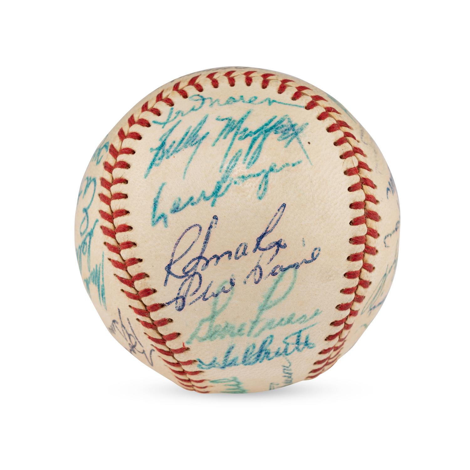 A 1958 St. Louis Cardinals Team Signed Autograph Baseball Featuring Stan Musial (JSA Letter of Authenticity)