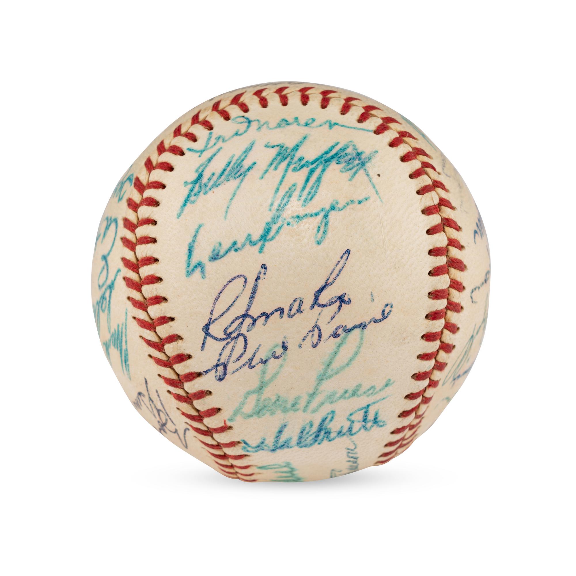 A 1958 St. Louis Cardinals Team Signed Autograph Baseball Featuring Stan Musial (JSA Letter of Authenticity)