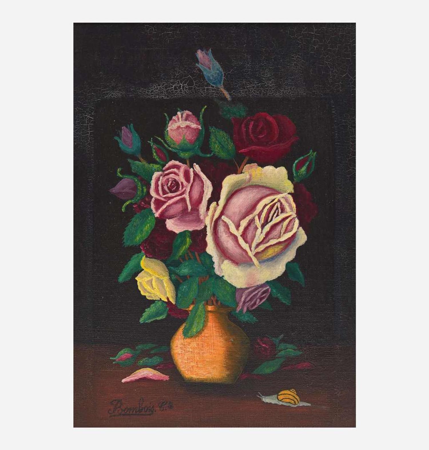 Camille Bombois (French, 1883-1970) Bouquet de Roses dans un Vase