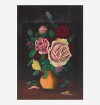 Camille Bombois (French, 1883-1970) Bouquet de Roses dans un Vase