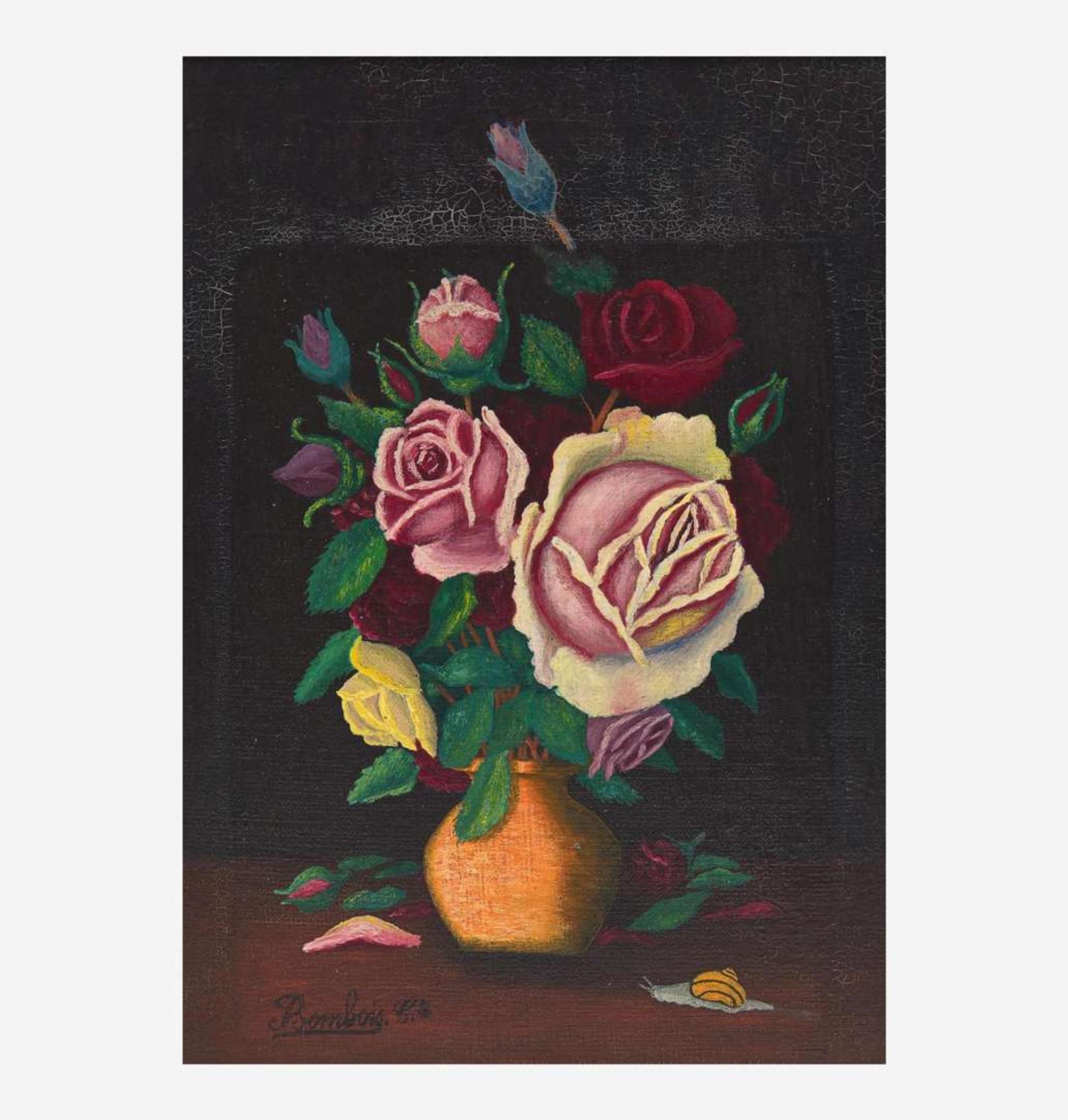 Camille Bombois (French, 1883-1970) Bouquet de Roses dans un Vase