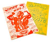 Karl Wirsum, (American, b. 1939), We Got Nuthun to Hyde! Unique Art Auction at 8/Special Fund Razor, 1974, together with The Portable H