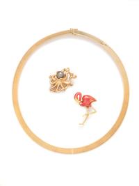 YELLOW GOLD AND DIAMOND PENDANT/NECKLACE