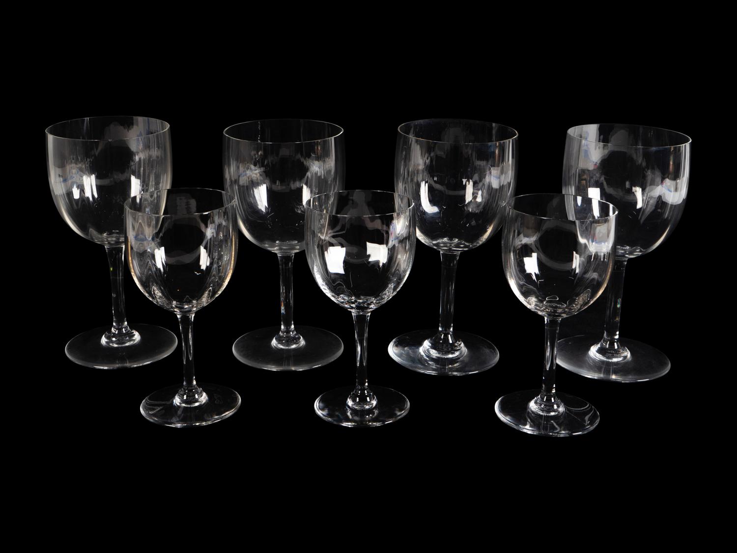 A Baccarat Glass Part Stemware Service — 20TH CENTURY