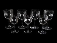 A Baccarat Glass Part Stemware Service — 20TH CENTURY