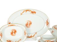 A Limoges Dragons Rouges Porcelain Service
