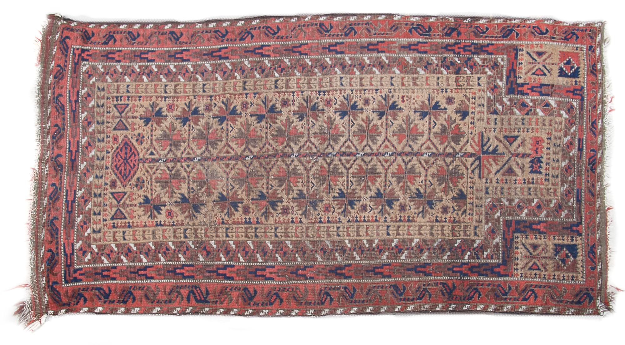 A Baluch Prayer Rug. 3 feet x 5 feet.