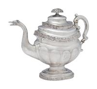 A Coin Silver Tea Pot