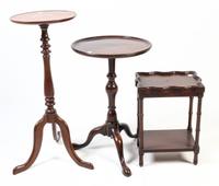 Three Georgian Style Side Tables Height of tallest 31 1/2 inches. — 20TH CENTURY