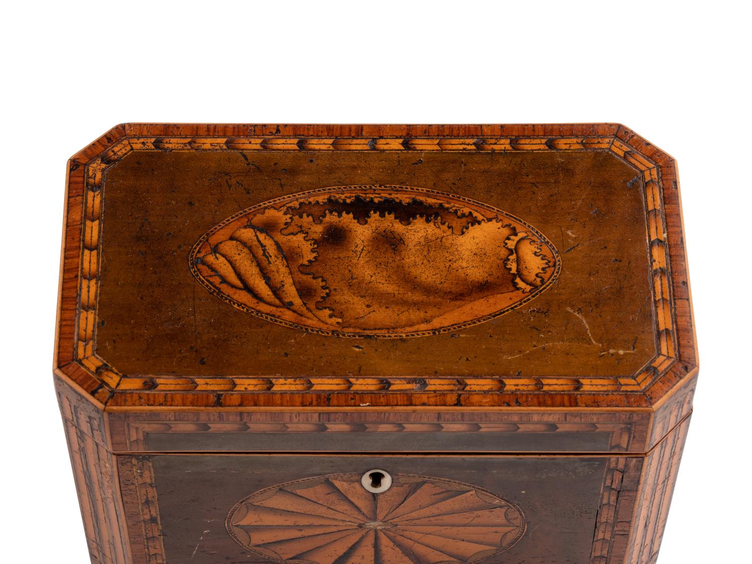 A Group of Three George III Tea Caddies