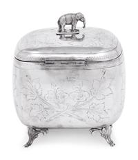 An Austrian Silver Tea Caddy