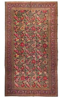 A Continental Wool Rug 15 feet 2 inches x 6 feet 9 inches.