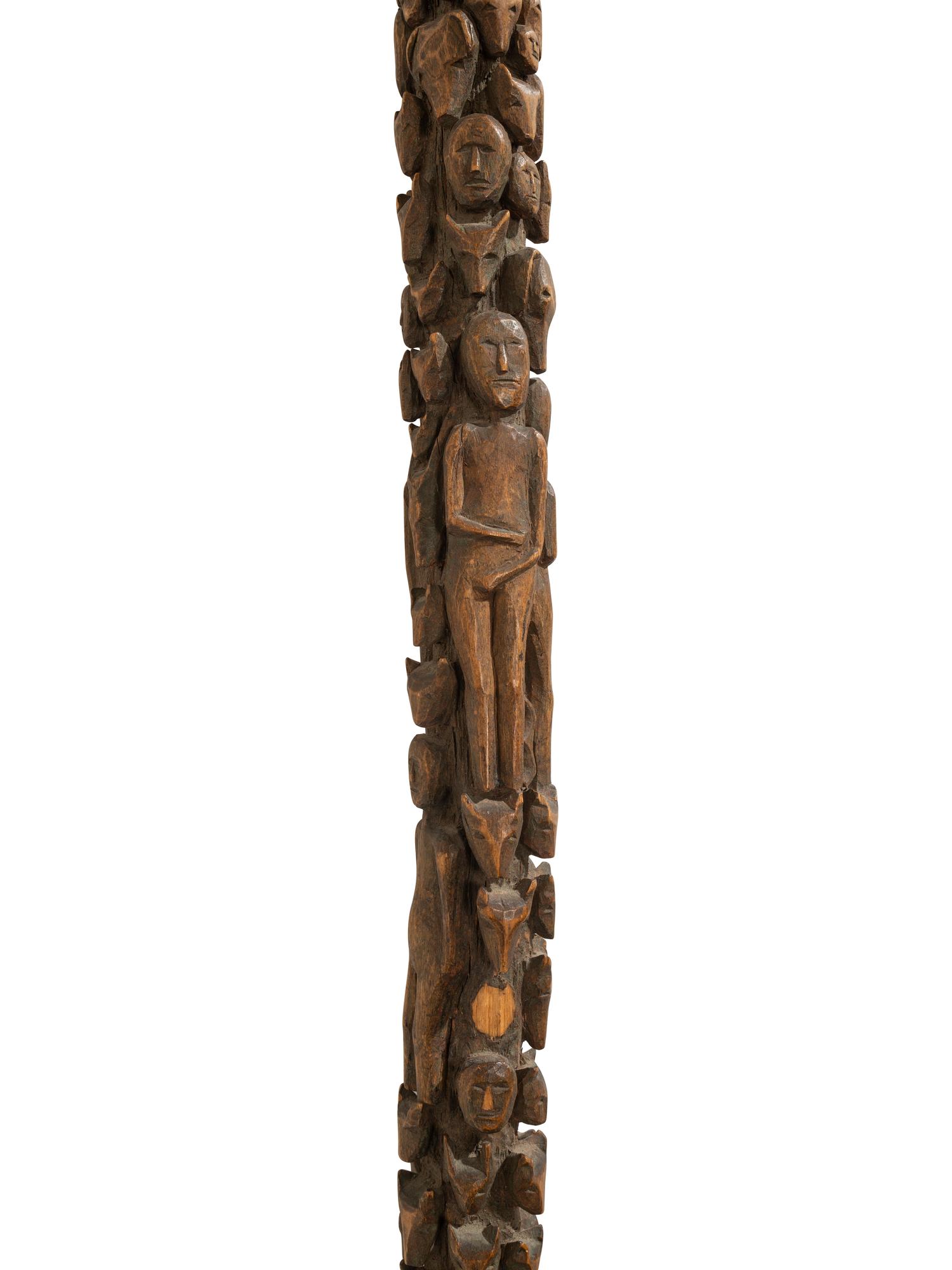 Northeastern Figural Carved Cane